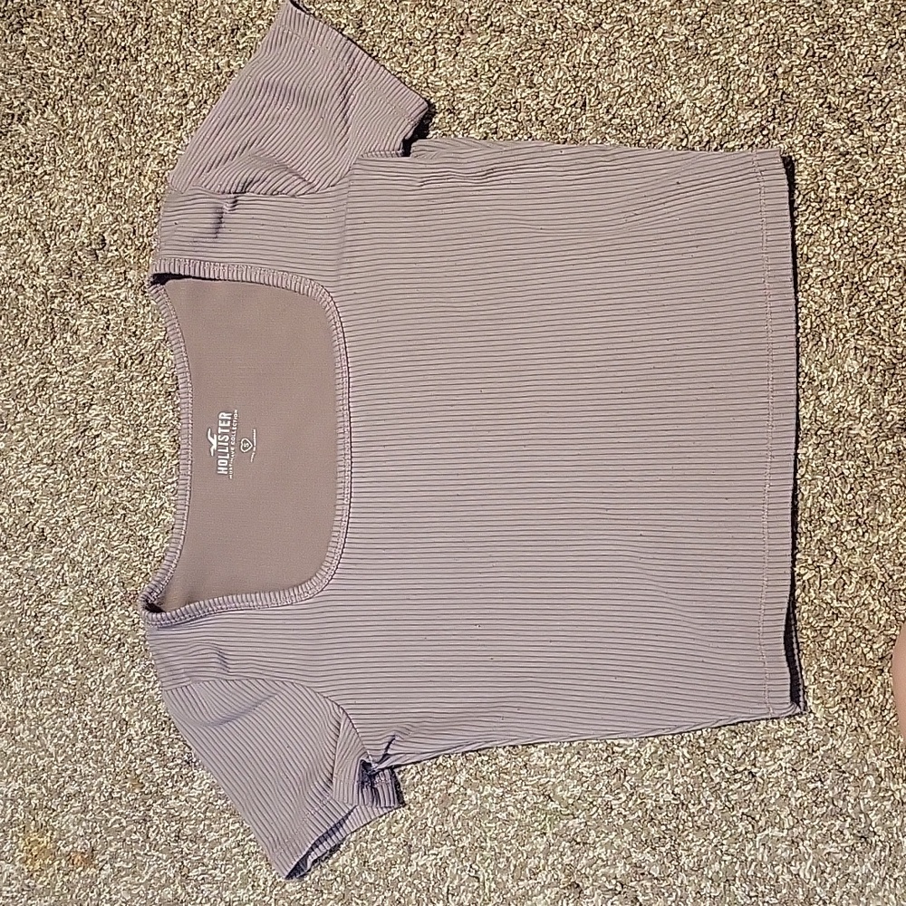 Purple Hollister baby tee